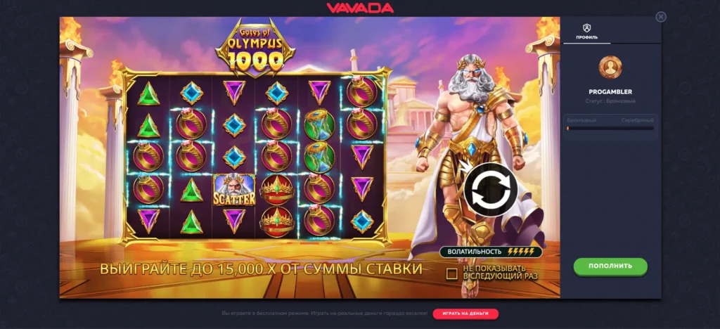 Играть в Gates of Olympus на демо